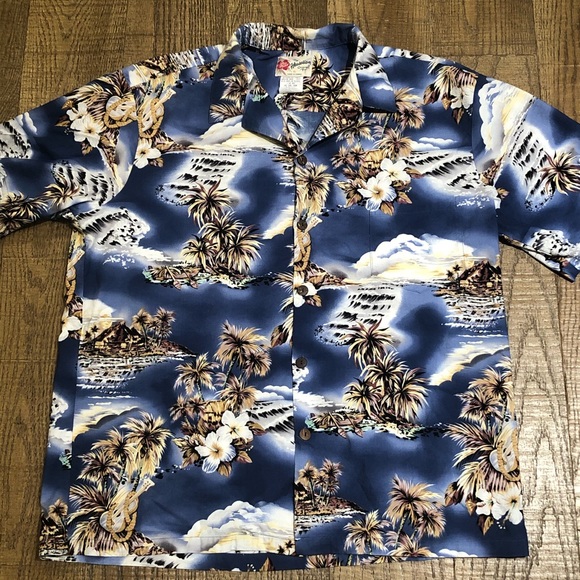 HILO HATTIE ORIGINAL HAWAIIAN BUTTON DOWN SHIRT XL - Picture 7 of 8